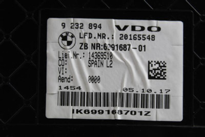 Speedometer MPH Base 11K Miles Fits 2013-2018 BMW 320i OEM #19413 9232894 high resolution2