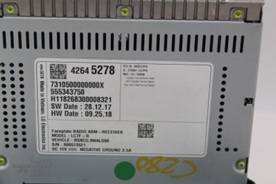 Audio Equipment Radio Opt Ioa Fits 2018-2019 CHEVROLET TRAVERSE OEM #23291 42645278 high resolution2