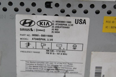 Audio Equipment Radio CD Player LWB Fits 2017-2019 HYUNDAI SANTA FE OEM #21755 96560-B8511NN5 high resolution2