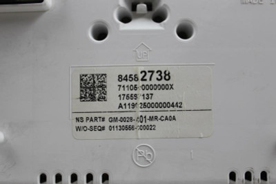 Speedometer Cluster Fits 2017-2020 CHEVROLET IMPALA OEM #16131 84582738 high resolution2