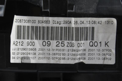 Speedometer 95K Miles 207 Type Convertible MPH Fits 2014 MERCEDES E350 OEM 20263 A2129000925 high resolution2
