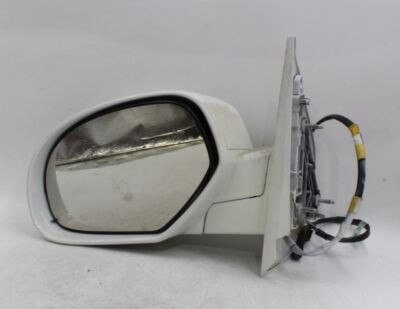 Left Driver Side White Door Mirror Power 2007-14 CHEVROLET AVALNCH15 OEM #15681
