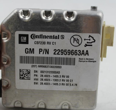 Camera/Projector Front View Camera Windshield Mounted 2013-14 CADILLAC SRX 14893 22959663AA high resolution2