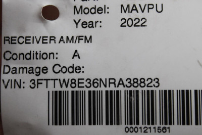 MAVERICK  2022 Audio Equipment Radio Receiver OEM #38379 MX71-18D804-GE high resolution2
