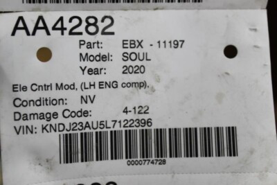 Engine ECM Electronic Control Module Gasoline Model 2.0L Fits 20 SOUL 13097 39172-2ELC0
