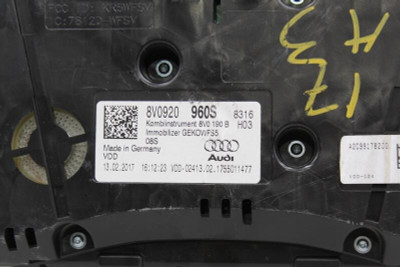 Speedometer Convertible MPH 2015-2018 AUDI A3 OEM #13558 high resolution2