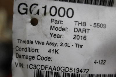 Throttle Body Throttle Valve Assembly 2.0L Fits 13-16 DART 13306 04891970AB high resolution2