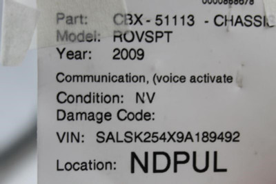 Audio Equipment Radio Tuner Satellite Receiver Fits 07-12 RANGE ROVER 13310 XRA500200, VP7CFF-18C961-AF high resolution2