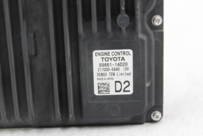 Engine ECM Electronic Control Module Hatchback 2.0L 2019 TOYOTA COROLLA #13191 89661-1AD20