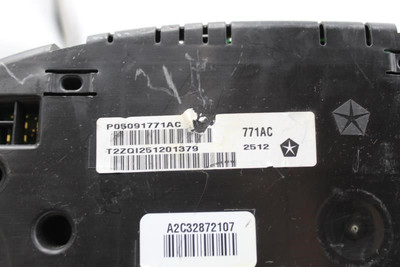 Speedometer Cluster 67K Miles SE 140 MPH 2013 DODGE CHARGER OEM #10376 P05091771AC high resolution2