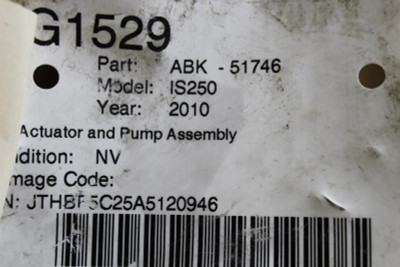 Anti-Lock Brake Part Actuator And Pump Assembly Fits 09-10 LEXUS IS250 12363 44540-53290 high resolution2