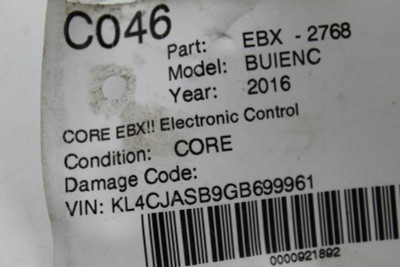 Engine ECU ECM Electronic Control Module 2012-2016 BUICK ENCORE OEM #13019 12669749 high resolution2