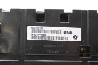 Speedometer Cluster 95K 140 MPH 3.5" Screen 2019 JEEP CHEROKEE OEM #11001 P68379607AD, 68379607AD high resolution2