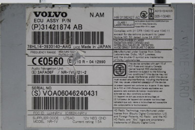 Audio Equipment Radio XC70 Receiver 2015-2016 VOLVO 70 SERIES OEM #8777 31421874 high resolution2