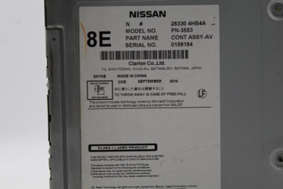 Audio Equipment Radio AM-FM-CD-Receiver Console 2014-2018 INFINITI Q50 OEM #8608 283304FB4A high resolution2