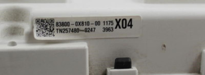 Speedometer Cluster MPH ID 83800-0X810 Fits 15-17 CAMRY 11447 83800-0X810-00 high resolution2