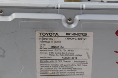 Audio Equipment Radio Sedan Display And Receiver Fits 17-19 COROLLA 10549 86140-02520 high resolution2