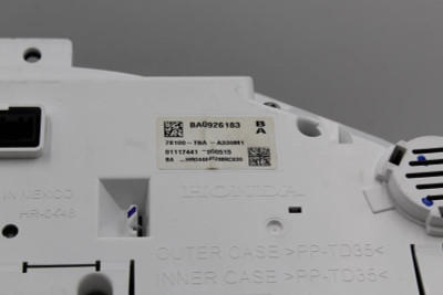 Speedometer Cluster US Market Coupe 2016-2018 HONDA CIVIC OEM #10699 78100-TBA-A330M1 high resolution2