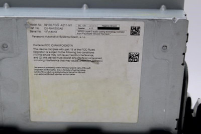 Audio Equipment Radio Receiver Assembly Hatchback Sport 2018 HONDA CIVIC #8364 high resolution2