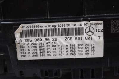 Speedometer 38K Miles 205 Type MPH Fits 2017 MERCEDES GLC300 OEM #36237 2059009029