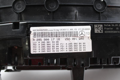 Speedometer 205 Type C300 MPH 2016-2017 MERCEDES C-CLASS OEM #6965 A2059001718 high resolution2