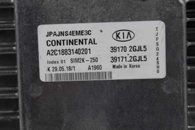 Engine ECM Electronic Control Module US Built VIN 5 Fits 19-20 KIA OPTIMA #7248 391712GJL5 high resolution2