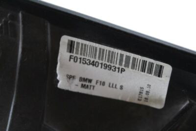 Left Driver Side Black 3 Pin Door Mirror Power Heated 2011-12 BMW 528i OEM #7600 F01534019931P