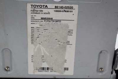 Audio Equipment Radio Sedan Display And Receiver 2017-2019 TOYOTA COROLLA #6152 86140-02520 high resolution2