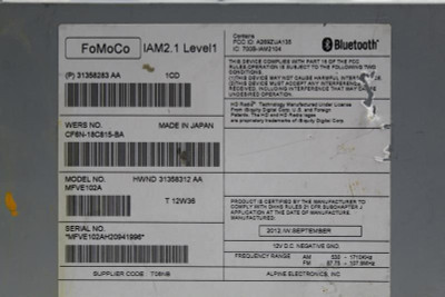 Audio Equipment Radio XC70 Receiver Fits 12-14 VOLVO 70 SERIES 5479 CF6N-18C815-BA high resolution2