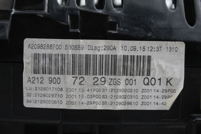 Speedometer 127K Miles 207 Type E350 Fits 2016-2017 MERCEDES E-CLASS OEM #37300 A2129007229 high resolution2