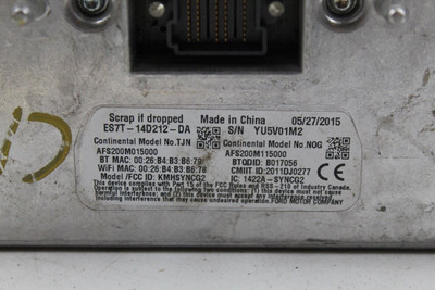 Chassis ECM Communication Voice Recognition 2017-2023 TRANSIT 150 OEM #36890 ES7T-14D212-DA high resolution2