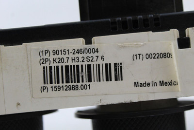 Temperature Control Fits 2006-2010 AMERICAN MOTORS HUMMER H3 OEM #34922 high resolution2