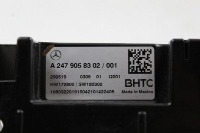 Temperature Control 177 Type A220 Fits 2019-2021 MERCEDES A-CLASS OEM #34921 A2479058302 high resolution2