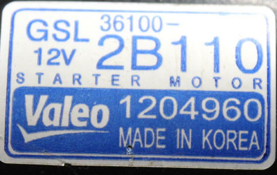 14 15 16 17 18 19 (2014-2019)  KIA SOUL ENGINE STARTING STARTER MOTOR 1.6L OEM 1204960 high resolution2