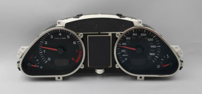 05 06 07 08 AUDI A6 124K INSTRUMENT CLUSTER GAUGE SPEEDOMETER W/O ADAPTIVE OEM 4F0920980N high resolution2