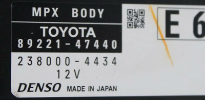 16 17 (2016-2017) TOYOTA PRIUS MULTIPLEX BODY NETWORK CONTROL MODULE OEM 89221-47440 high resolution2