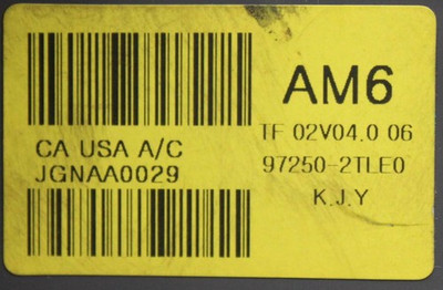 14 15 KIA OPTIMA CLIMATE CONTROL PANEL 97250-2TLE0 OEM