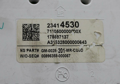 16 2016 CHEVROLET IMPALA INSTRUMENT CLUSTER GAUGE SPEEDOMETER OEM GM-0028-201-MR-CD0D high resolution2