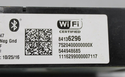 17 2017 CHEVROLET IMPALA ON STAR BLUETOOTH MODULE 84136296 OEM high resolution2