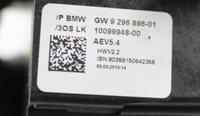 12 13 14 15 16 BMW 320I 328I F30 335I CENTER CONSOLE GEAR SHIFTER OEM #475 9296896-01