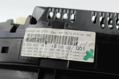 Speedometer 204 Type C230 MPH Thru VIN A165717 08 MERCEDES C230 90K MILES #2324 A2045404148 high resolution2