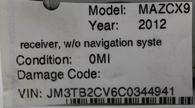 09 10 11 12 MAZDA CX9 CX-9 AM/FM RADIO CD PLAYER RECEIVER W/ UNLOCK OEM 14795565 high resolution2