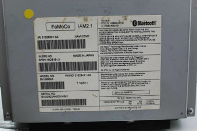 Audio Equipment Radio Receiver Am-fm-cd Thru VIN V18025 Fits 10-11 XJ 1816 AF6N-18C815-JJ high resolution2