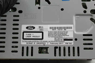 FUSION    2017 Audio Equipment Radio 1425 HS7T-19C107-BD high resolution2