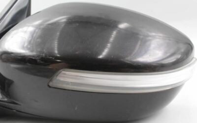 2009-2014 HYUNDAI GENESIS BLACK HEATED LEFT DRIVER SIDE POWER DOOR MIRROR #388