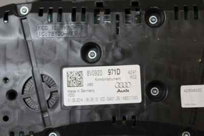 15 16 17 AUDI A3 INSTRUMENT CLUSTER GAUGE SPEEDOMETER 8V0920 971D OEM high resolution2