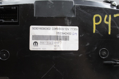 Speedometer Cluster 78K Miles MPH 120 Fits 18-20 DODGE PROMASTER CITY OEM #38919 68420723AA high resolution2