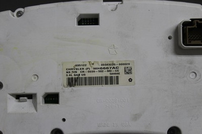 2012 12 JEEP CHEROKEE 3.6L 83K MILES INSTRUMENT CLUSTER SPEEDOMETER OEM