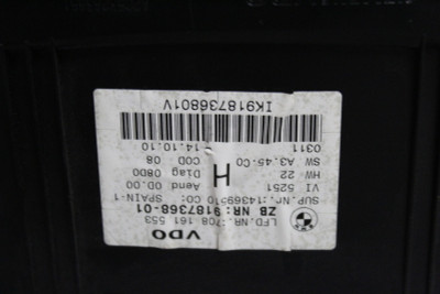 11 2011 BMW 335i 328i INSTRUMENT CLUSTER SPEEDOMETER 918736801 OEM high resolution2