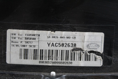 Speedometer Cluster 158K Supercharged Option 2008-09 RANGE ROVER SPORT OEM 39026 YAC502630, LR0026009M0C0 high resolution2